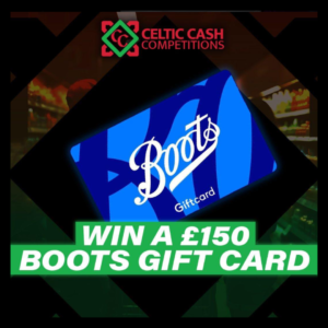 Win £150 Boots Voucher - Great odds of winning 50p