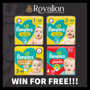 WIN Pampers Nappies Bundle – FREE ENTRY – Size 1-4