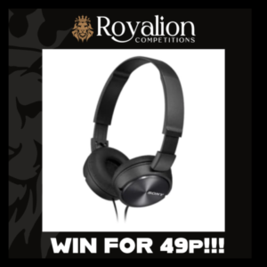 Win Sony MDR-ZX310AP Over-Ear Headphones – Black – LOW ODDS
