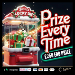 PRIZE EVERY TIME SANTAS LUCKY DIP