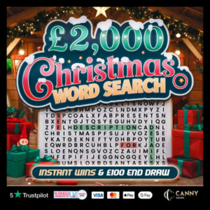 £2000 CHRISTMAS WORDSEARCH