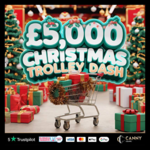 £5000 CHRISTMAS TROLLEY DASH + £500 END DRAW