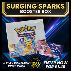 Pokémon Surging Sparks Booster Box #4 + Series 5 Play Pokèmon Prize pack