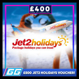 JET2 HOLIDAYS £500 VOUCHER or £400 CASH