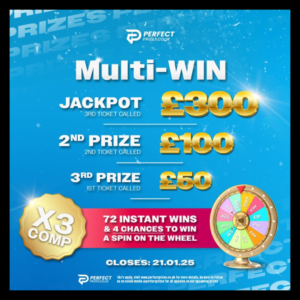 £300 Cash Multiprize Special + x72 Instant Wins + x4 Spinwheel Prizes