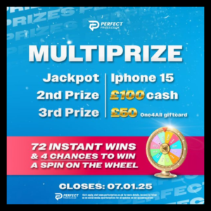 iPhone Multiprize Special + x72 Instant Wins + x4 Spinwheel Prizes
