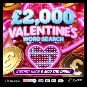 ❤️ £2000 VALENTINES WORD SEARCH ❤️