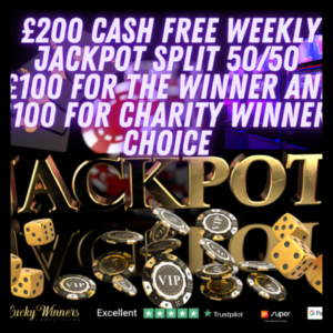 £200 Cash Weekly Jackpot – Read The Description