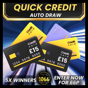 Quick Credit – 5 Winners of £15 Site Credit AutoDraw