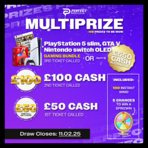 PlayStation 5® Multiprize Special + x100 Instant Wins + x5 Spinwheel Prizes