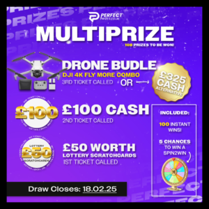 DJI Mini 4K Drone Multiprize Special + x100 Instant Wins + x5 Spinwheel Prizes