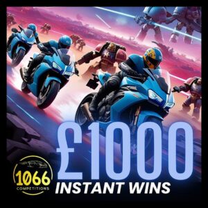 £1,000 Instant Wins + £100 End Prize!