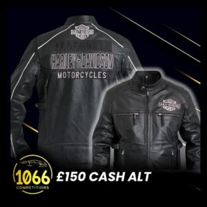 Harley Davidson Embroidered Retro Style Leather Jacket!