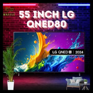 55 inch LG QNED80 AI 4K SMART TV