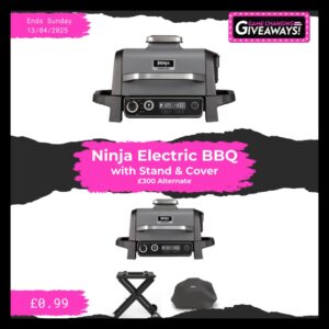 Ninja Electric BBQ with Stand + Cover