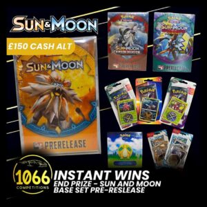 Pokémon Sun & Moon Instant Wins + Rare Pre-Release End Prize!