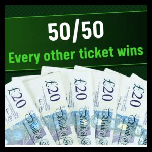 50/50 chance of winning