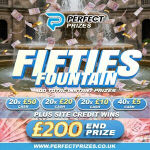 <span style="color:#d4af37;">FIFTIES FOUNTAIN – WIN INSTANT CASH WITH £200 END PRIZE</span>