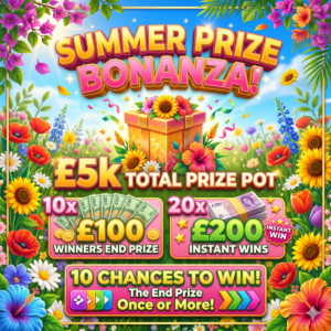 <span style="color:#d4af37;">SUMMER PRIZE BONANZA</span>