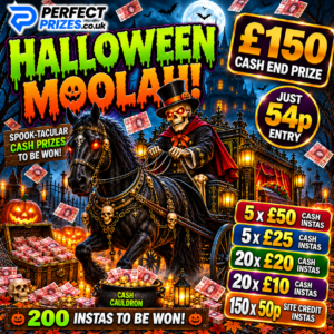 <span style="color:#d4af37;">HALLOWEEN MOOLAH – £150 END PRIZE – 200 INSTAS</span>