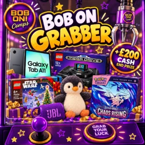 <span style="color:#d4af37;">BOB ON GRABBER 🎯 | 78 Instant Wins + £200 Cash</span>