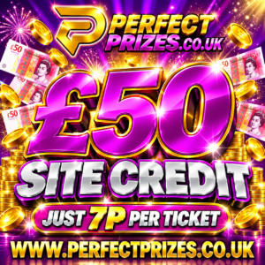 <span style="color:#d4af37;">£50 SITE CREDIT – NO INSTAS – 7p PER TICKET</span>