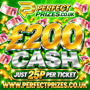 <span style="color:#d4af37;">£200 CASH – 25P PER TICKET</span>